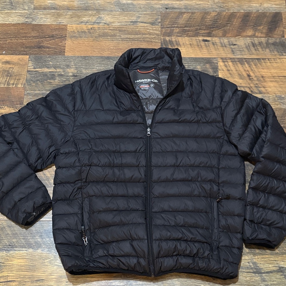 Hawke & Co Men's Black Duck Down Packable Puffer‎ Jacket